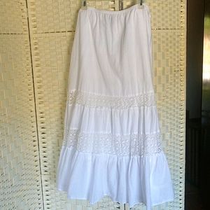 Full tiered maxi skirt